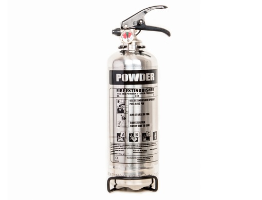 Polished Stainless Steel Powder Extinguisher