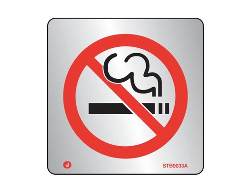 Stainless Steel No Smoking Sign