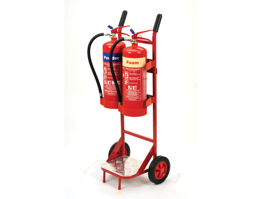 Slim Line Double Mobile Fire Point Trolley
