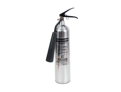 Polished Aluminium CO2 Extinguisher