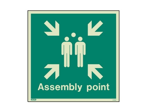 Photoluminescent Assembly Point Sign